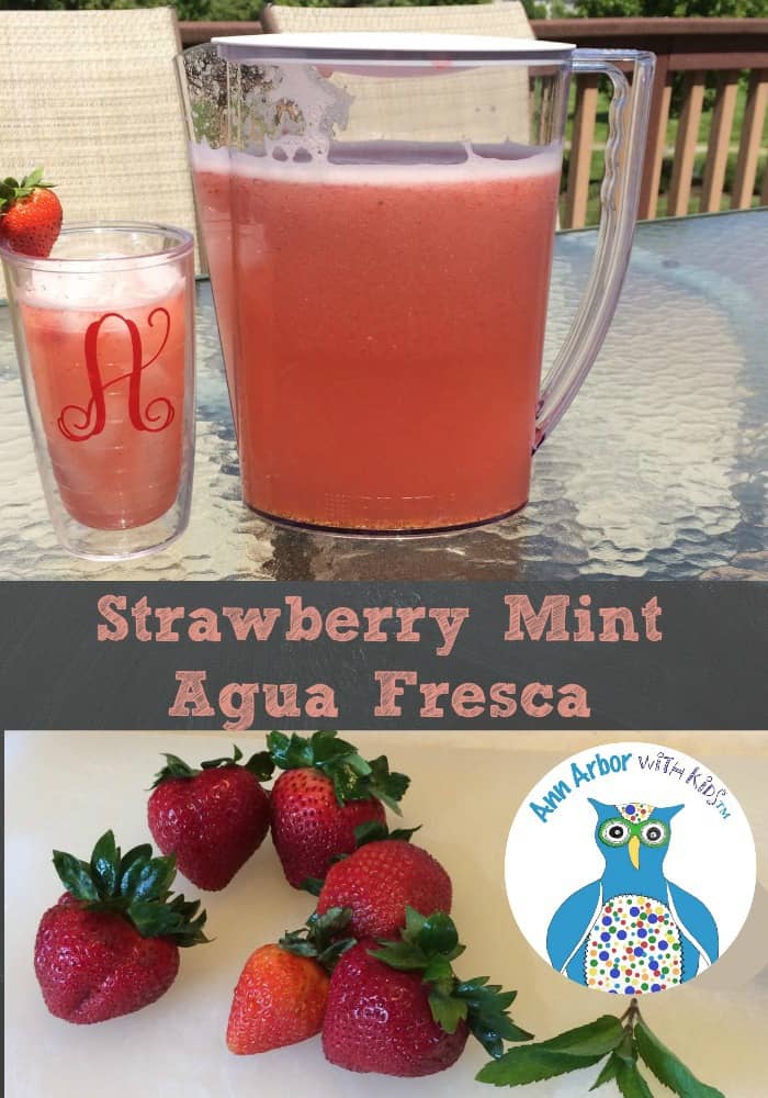 Strawberry Mint Agua Fresca - Pinterest