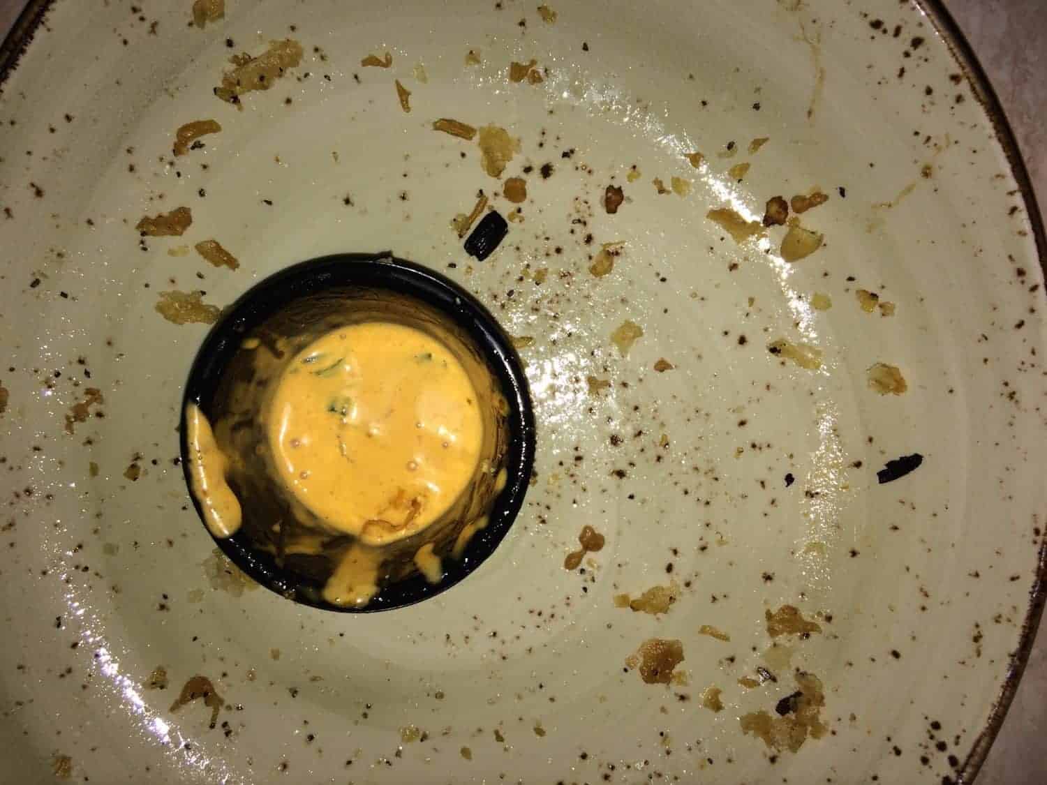 Crispy Green Beans - Empty Plate