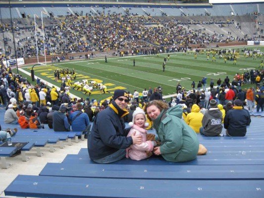 Michigan Football Spring Game 2010 In the Stands