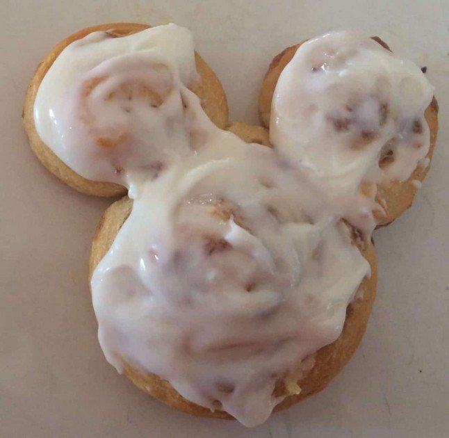 Cinnamon Roll Mickey Iced