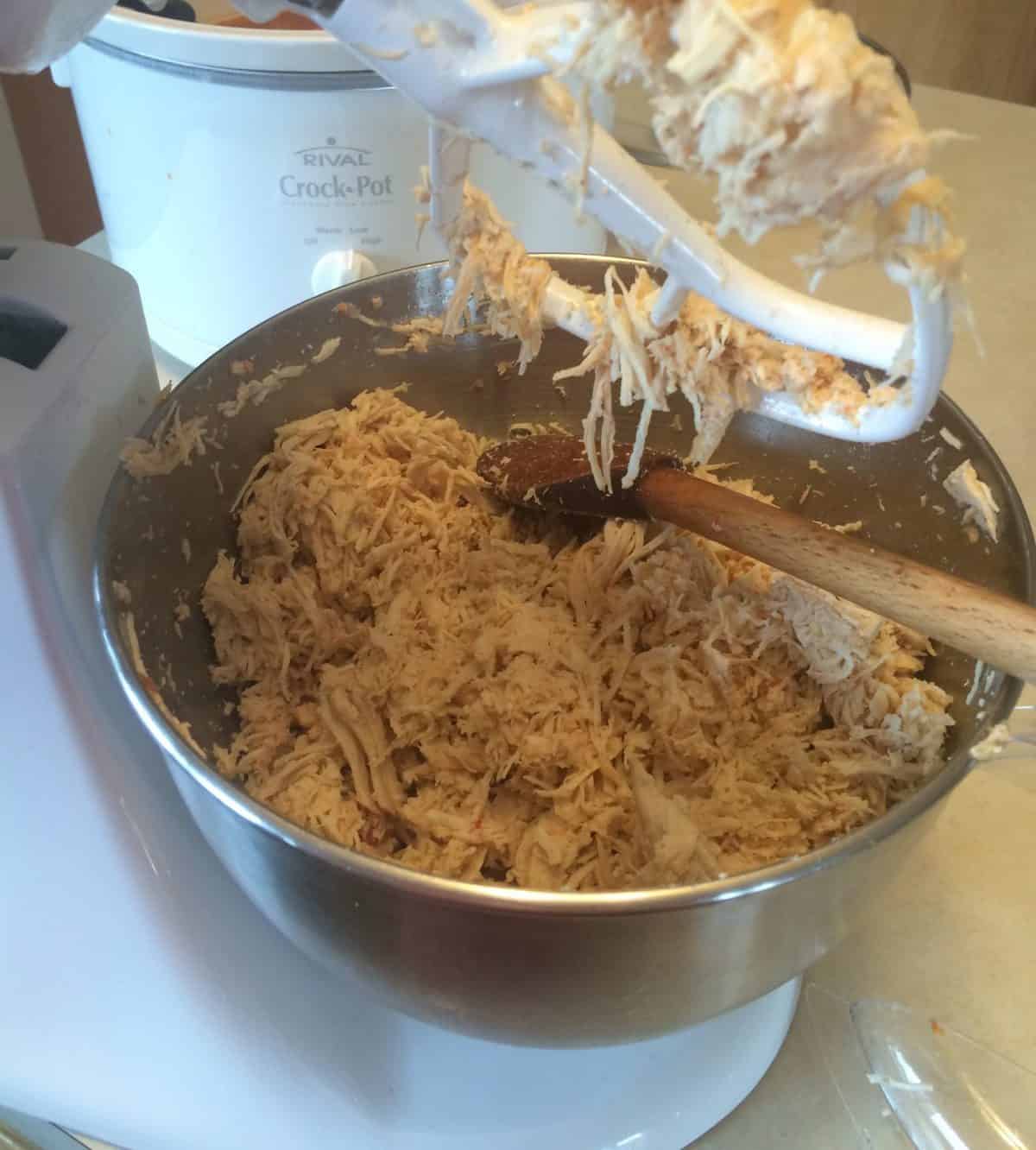Mexican Shredded Chicken - After Shredding