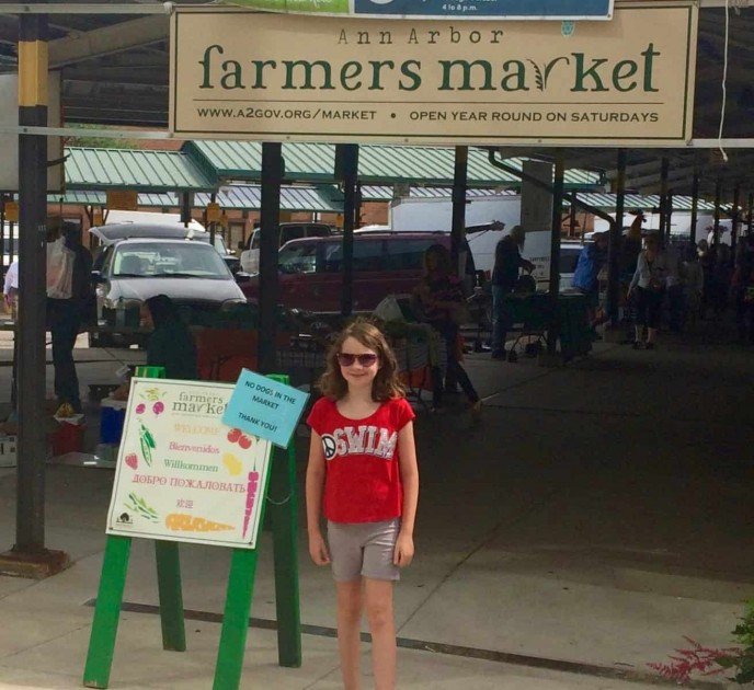 At the Ann Arbor Farmers Market