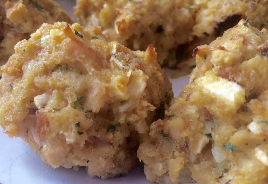 Apple Chicken Stuffing - Close Up