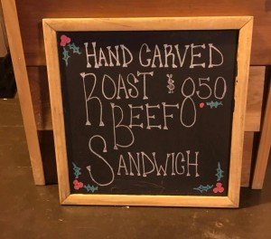 Roast Beef Sandwiches at Greenfield Village's Holiday Nights