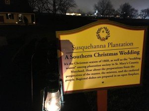 Susquehanna Plantation Sign at Greenfield Village Holiday Nights