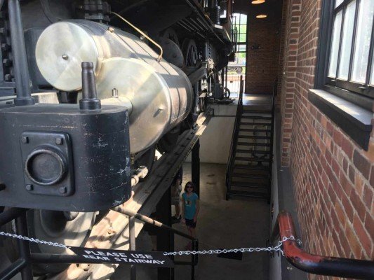Greenfield Village Print Shop Apprentice Under the engine