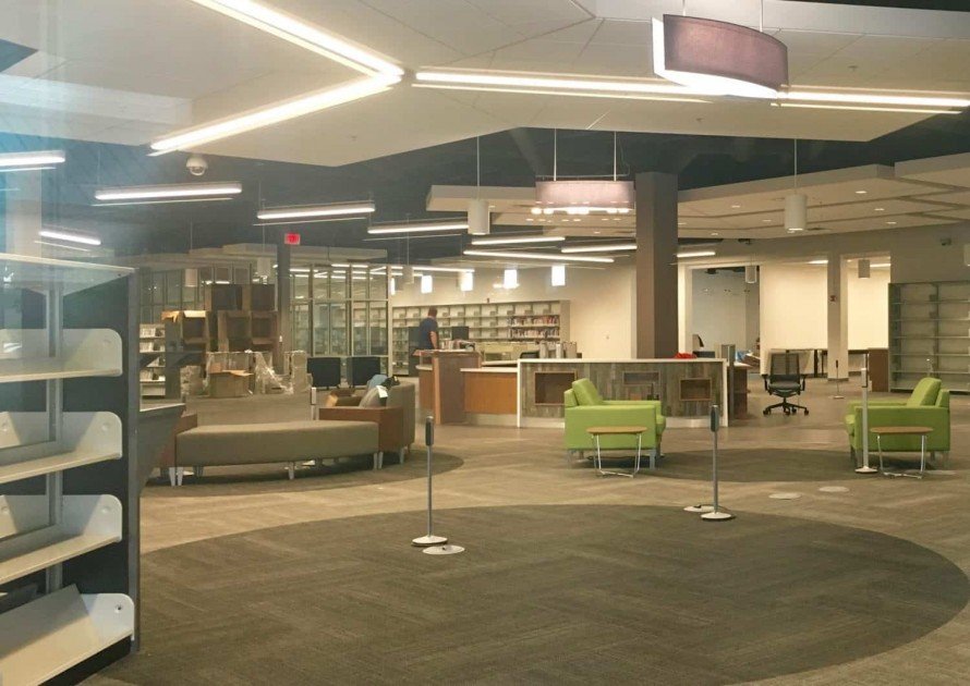 AADL West Branch Renovations - Checkout Area