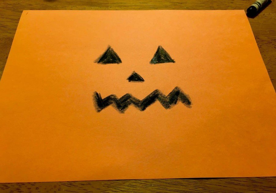 Paper Jack O'Lantern - Draw a Face