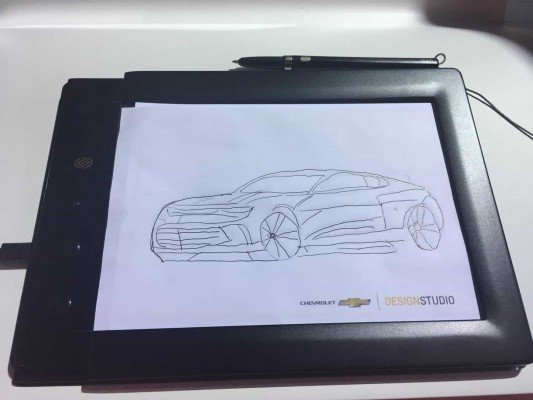 Family Friendly Auto Show Activities - Chevrolet My Camaro Sketch