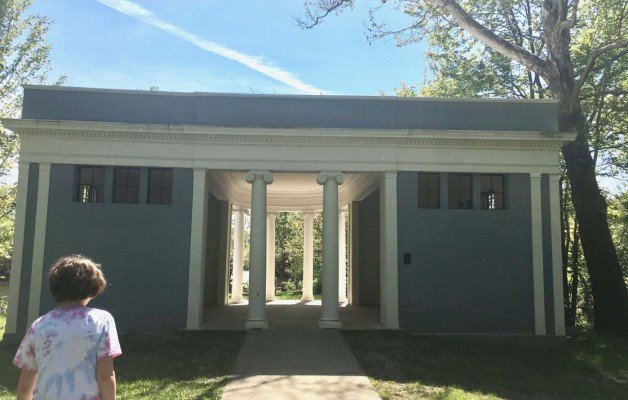 Island Park Playground Profile - Greek Revival Shelter