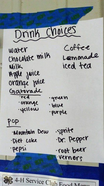 Ann Arbor 4-H County Fair - Drinks