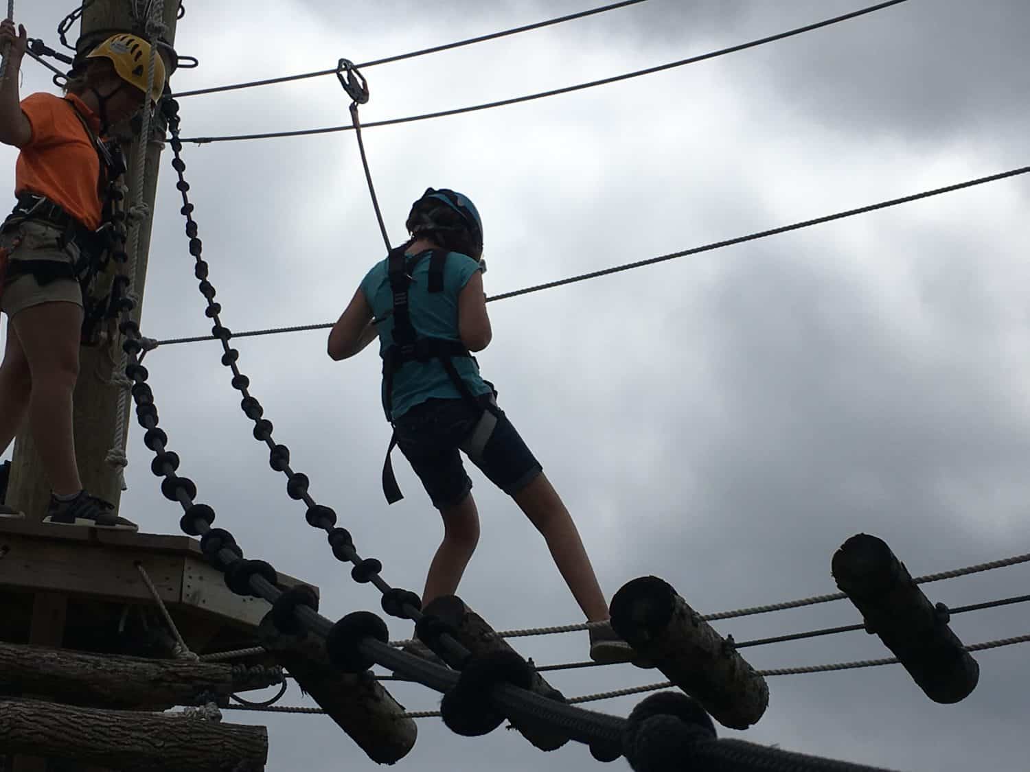 Toledo Zoo Aerial Adventure Course - Second Level of First Challenge Course