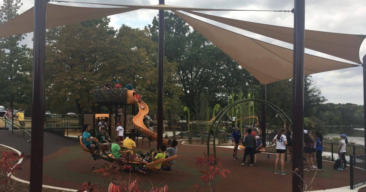 Centennial Playground at Gallup Park - Structure with Shade