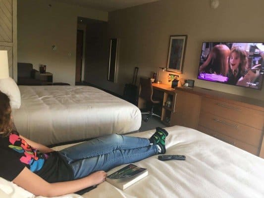 Staycation - Hyatt Place Ann Arbor - Watching Harry Potter