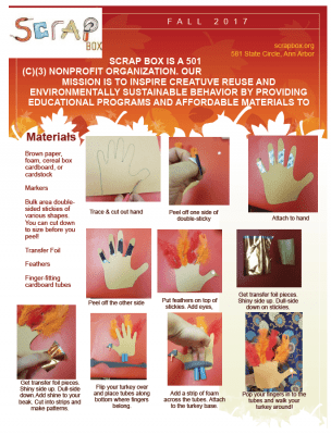 The Scrap Box - Turkey Puppet