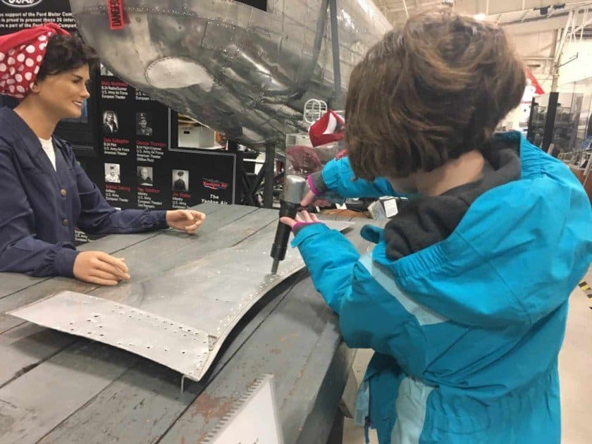 Yankee Air Museum - Riveting