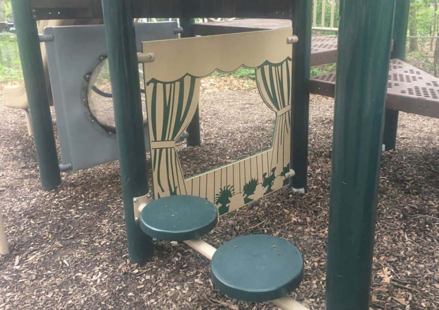 Mixtwood Pomona Park Playground Profile - Theater Under Play structure