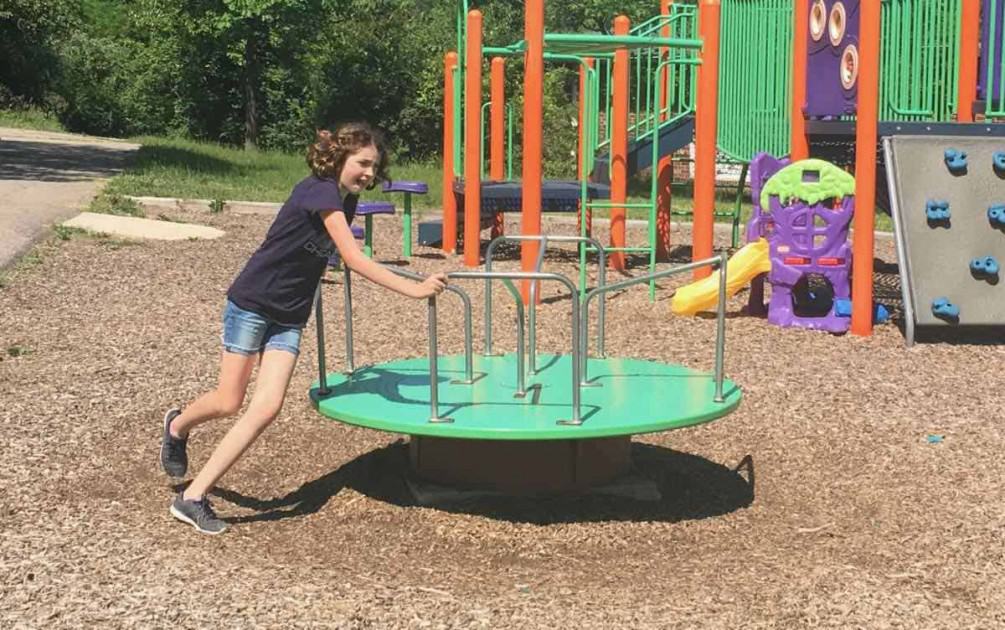 Ann Arbor Winewood Thaler Playground Profile - Merry Go Round