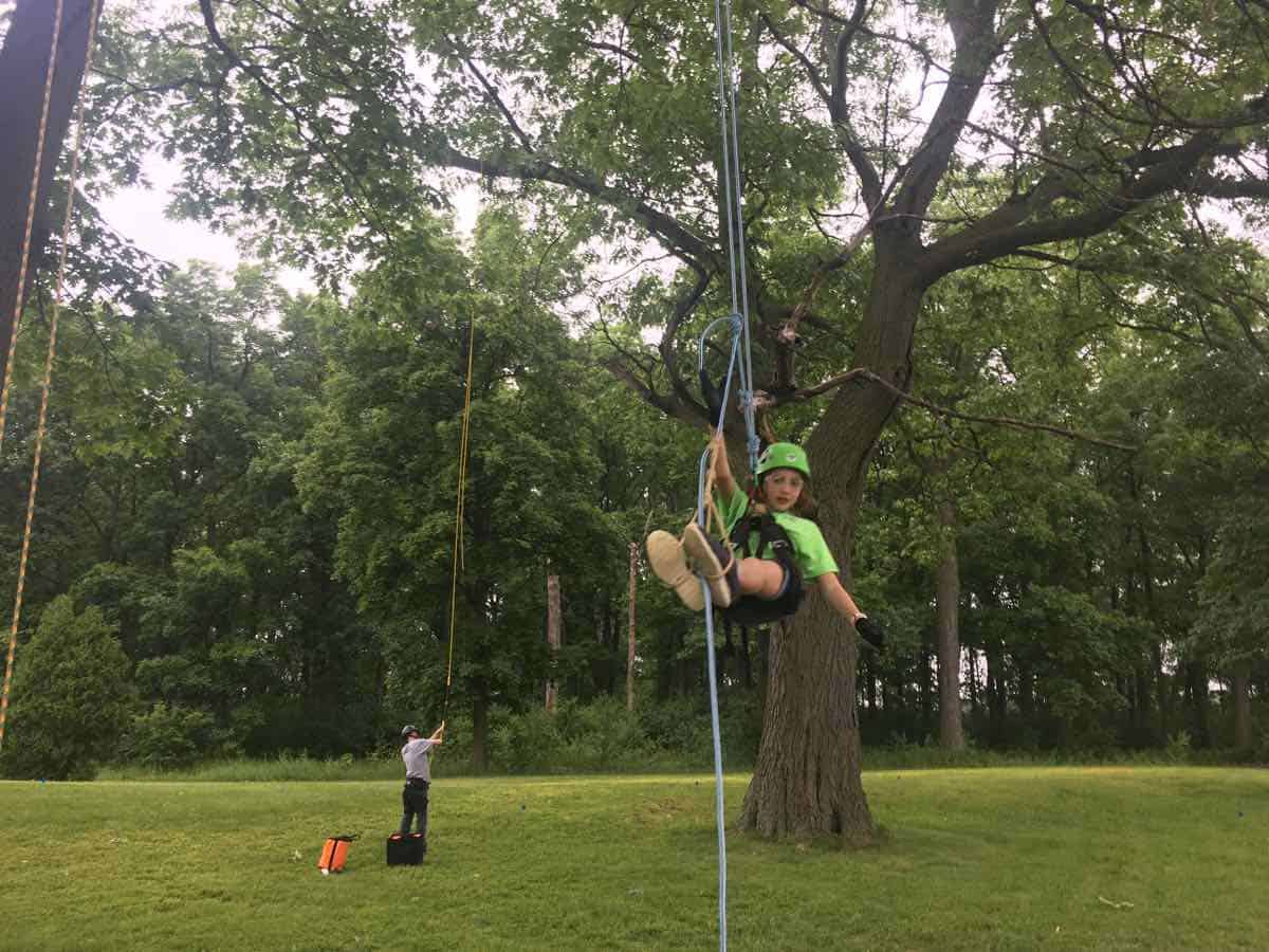 Tuck's Treetop Adventures - Swinging
