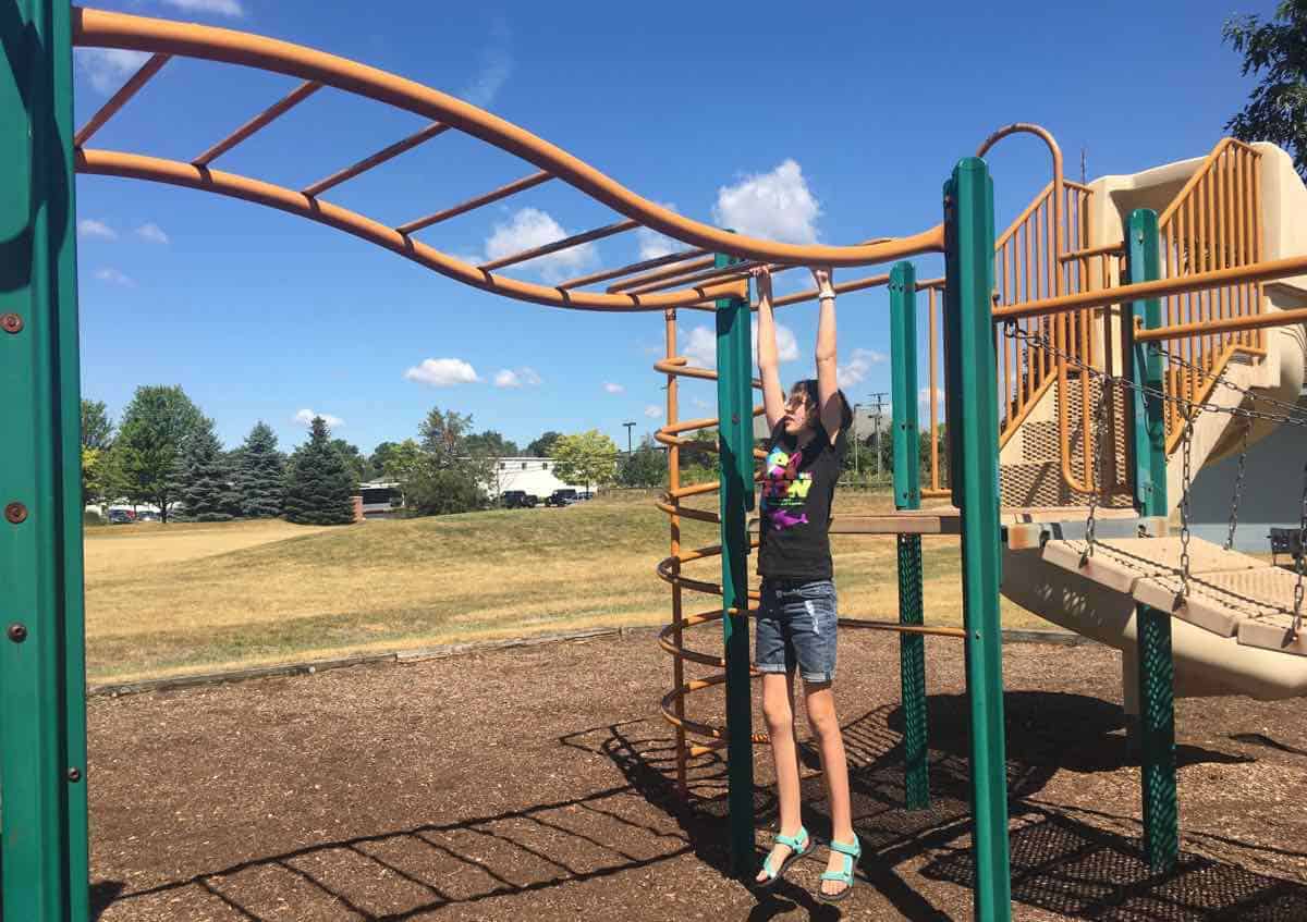 Ann Arbor's Pittsfield Township Park - Wave Monkey Bars