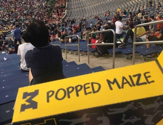 Michigan Stadium Movie Night - Popped Maize