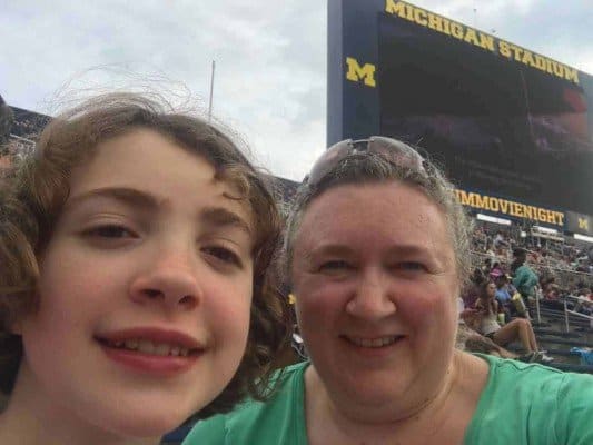 Michigan Stadium Movie Night - Selfie