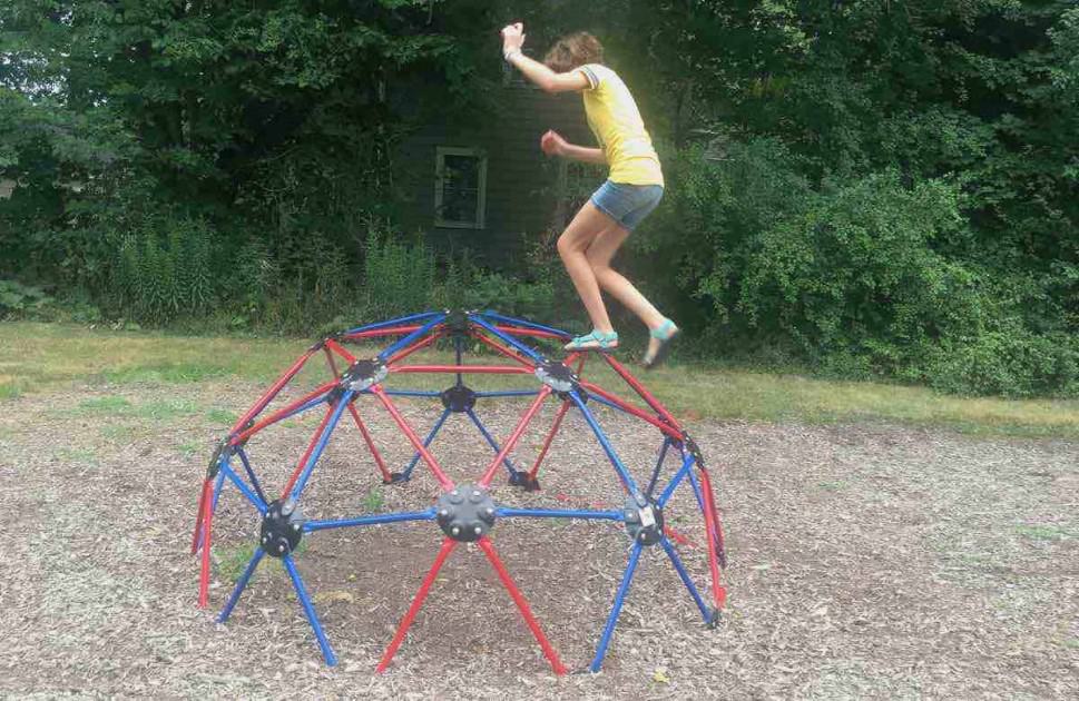 Ypsilanti's Edith Hefley Tot Lot Playground Profile - Climbing Dome