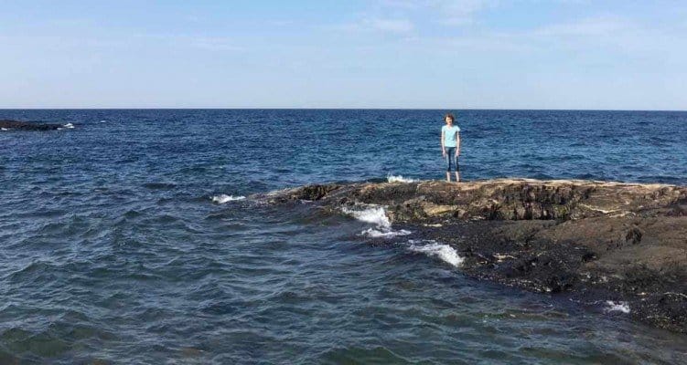 Visit Michigans Upper Peninsula with Kids - Marquette- Presque Isle Park - Over Water