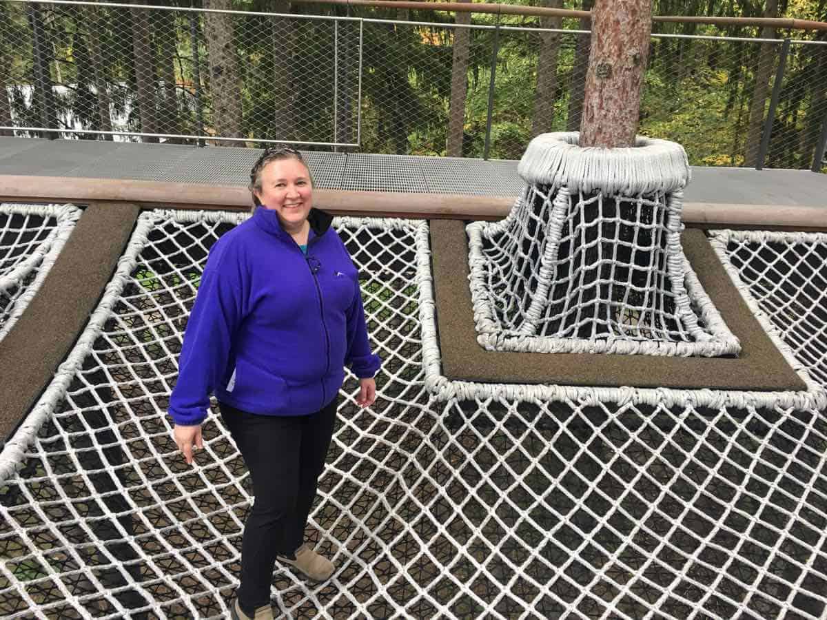 Canopy Walk - Cargo Net in Spruce Grove - Whiting Forest - Dow Gardens