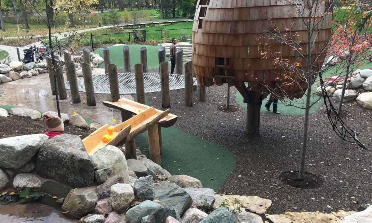 Canopy Walk - Playground Stream/Duck Run - Whiting Forest - Dow Gardens