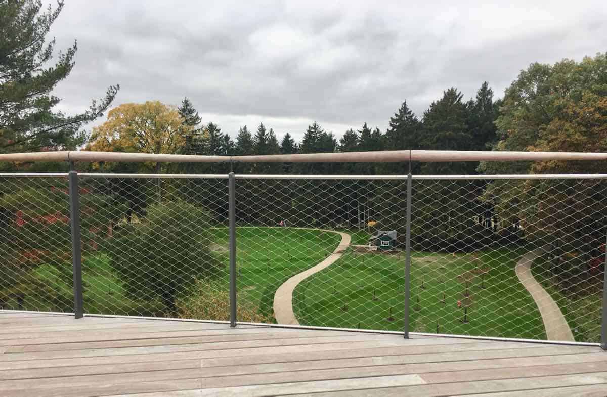 Canopy Walk - Railings on Canopy Walk - Whiting Forest - Dow Gardens