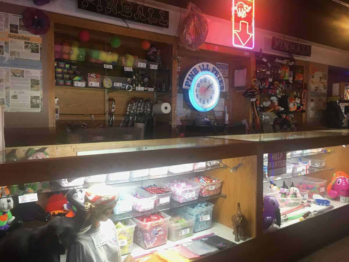 Ann Arbor Pinball Pete's - Prize Redemption Counter