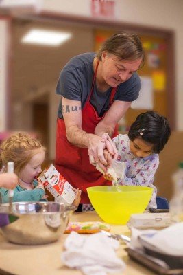 Triangle Cooperative Preschool - Assist Parent Cooking