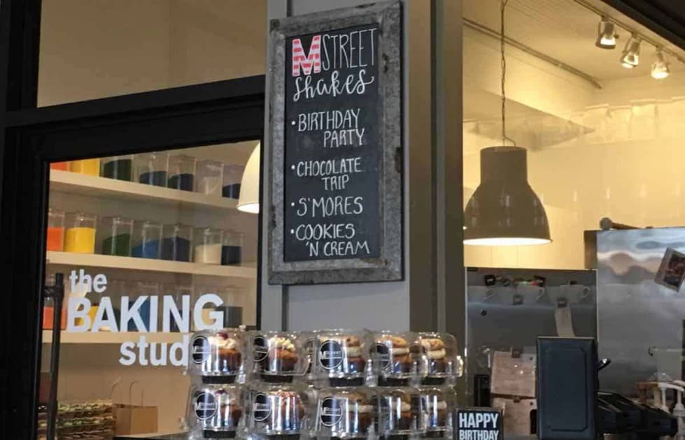 M Street Baking Co Extreme Milkshake Menu