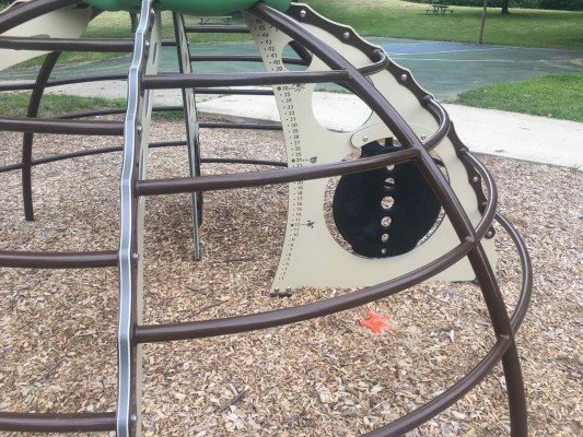 Ann Arbor's Churchill Downs Park Playground Profile - Dome Climber