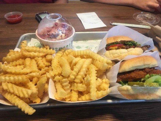 Ann Arbor Shake Shack - Our order
