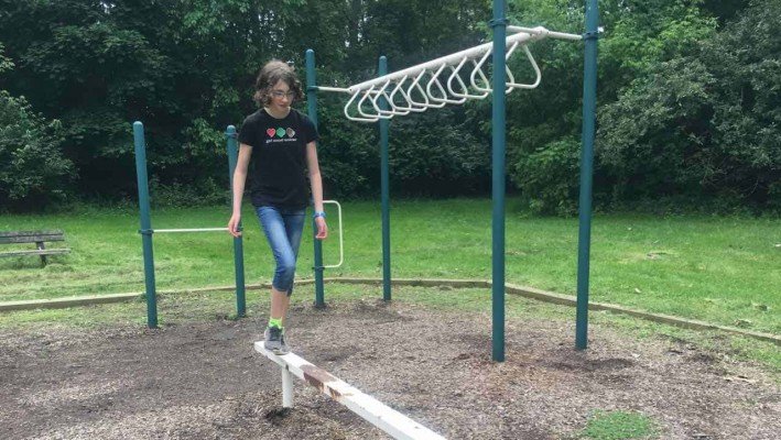 Tuebingen Park - Ann Arbor Playground Profile - Balance Beam