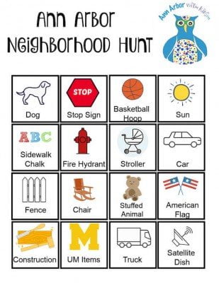 Ann Arbor Neighborhood Scavenger Hunt