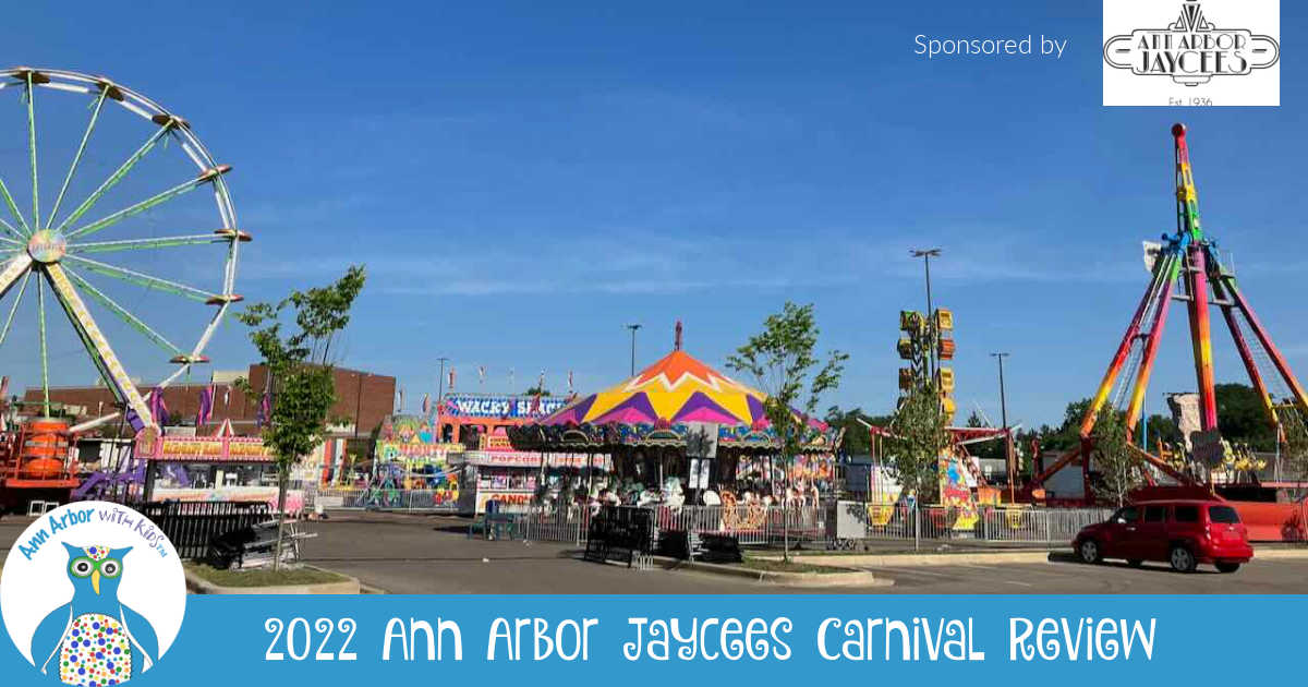 View of the Carnival Midway - 2022 Ann Arbor Jaycees Carnival Review - Sponsored by Ann Arbor Jaycees