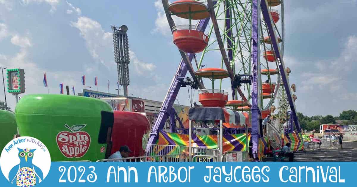 View of the Carnival Midway - 2023 Ann Arbor Jaycees Carnival Review - Sponsored by Ann Arbor Jaycees