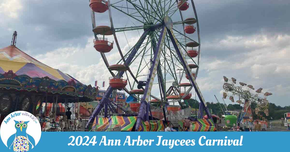 View of the Carnival Midway - 2024 Ann Arbor Jaycees Carnival Review - Sponsored by Ann Arbor Jaycees