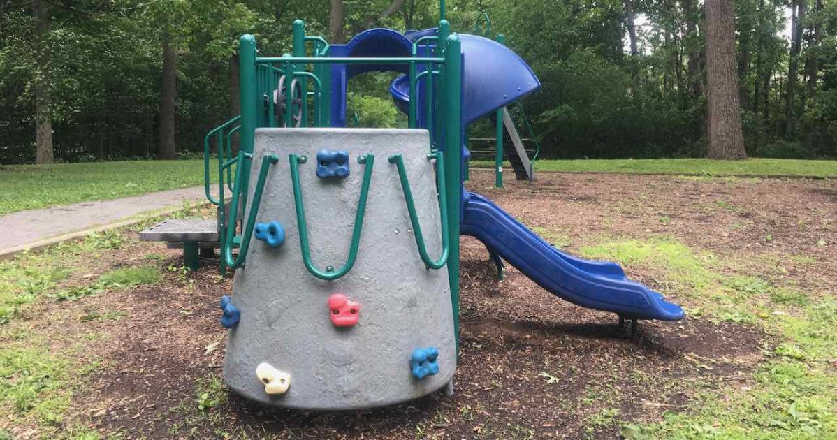 Ann Arbor's Fritz Park Playground Profile - Rock Wall