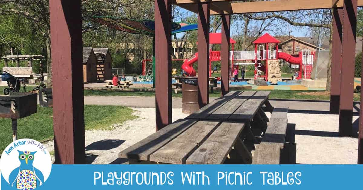 Ann Arbor Playgrounds with Picnic Tables