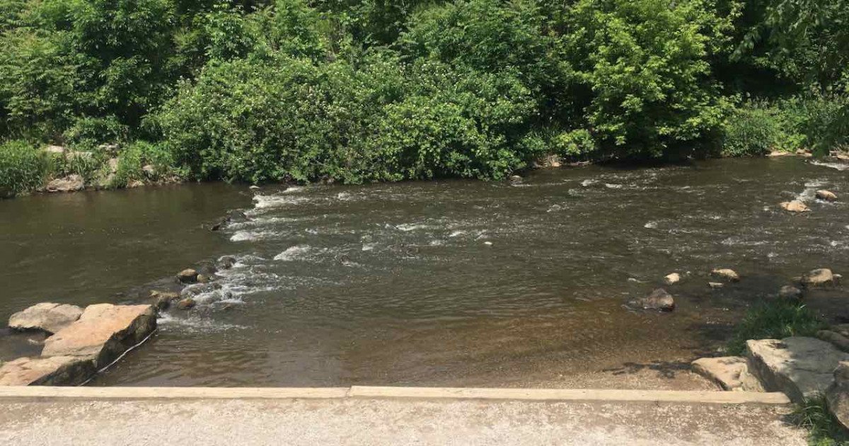 Dexter's Mill Creek North Playground - Creek Entrance