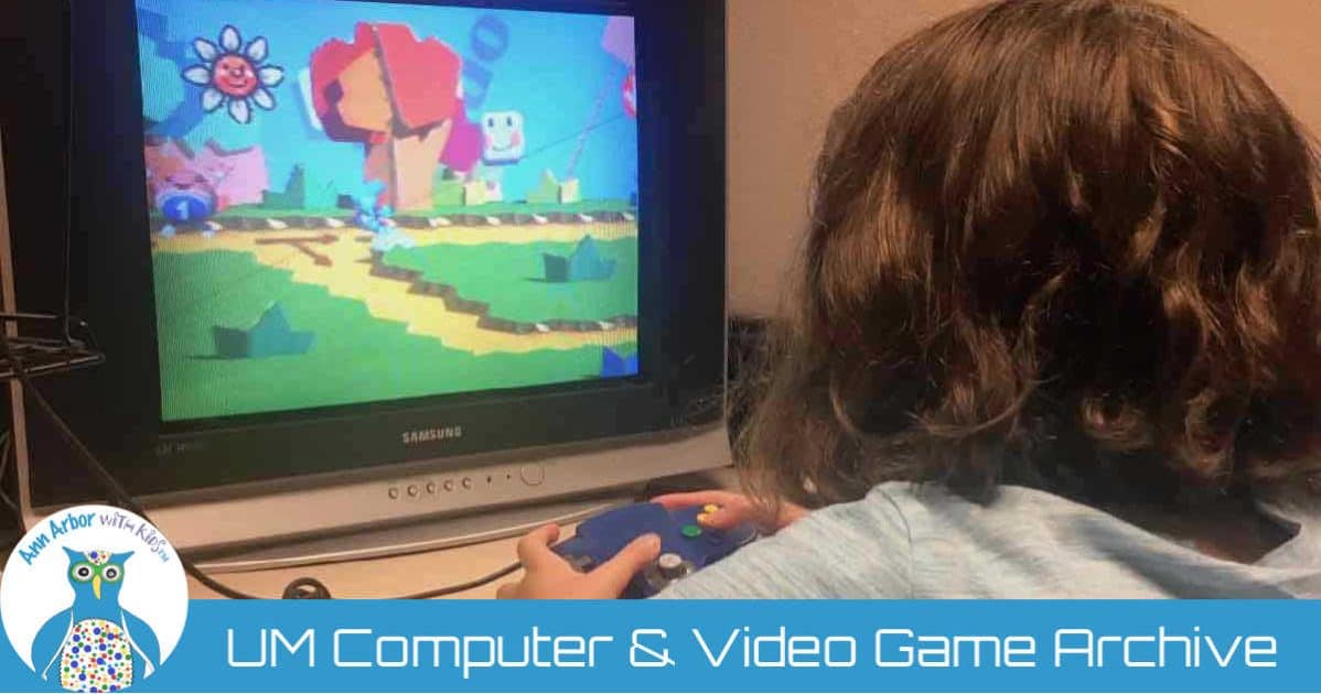 Ann Arbor UM Computer & Video Game Archive - Playing Yoshi on an old N64