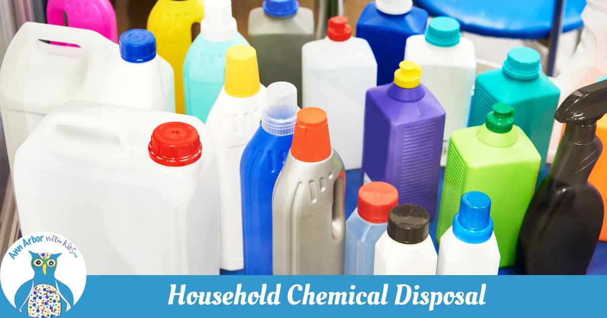 Household Chemical Disposal - containers used for various household cleaners and other chemicals