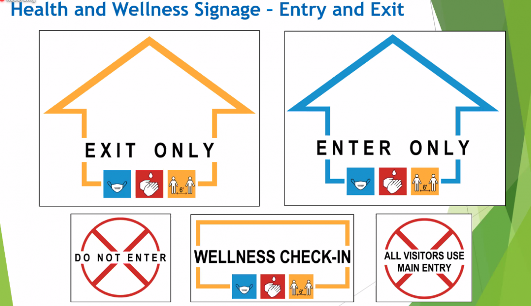 Sample Social Distance Signage for AAPS Return to School