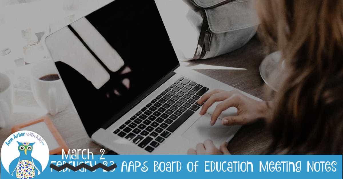 March 2 AAPS BOE Meeting Notes