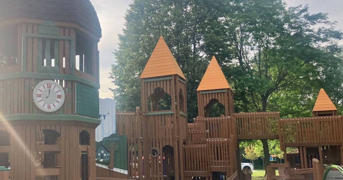 Timbertown - Clock tower with towers & stairs