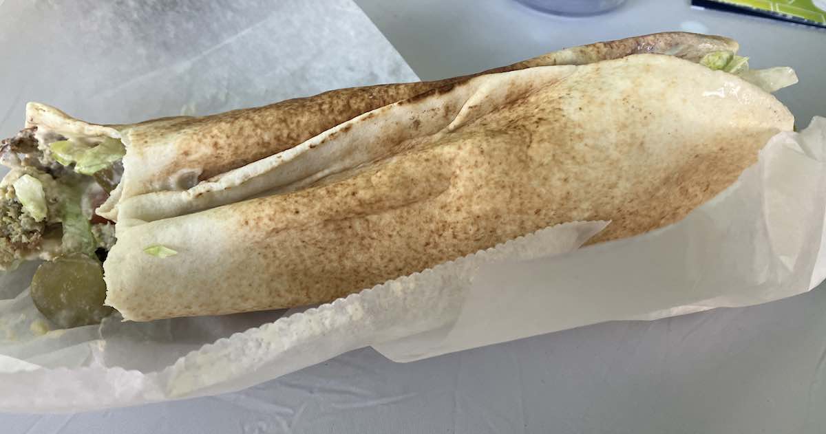 Top of the Park Falafel Sandwich